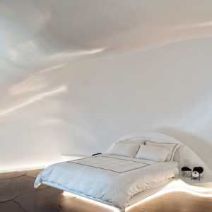 现代白色卧室家具美式别墅装修效果图