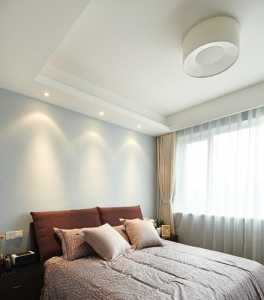 现代别墅温馨灰色墙面卧室装修效果图