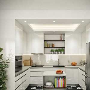 小型厨房白色客厅装修效果图