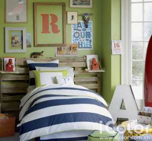 儿童卧室绿色装修效果图