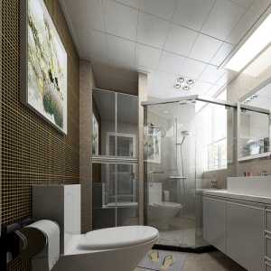 卫生间简约淋浴房卫浴洁具装修效果图