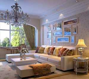 茶几客厅窗帘现代简约沙发装修效果图