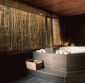 瓷砖背景墙现代浴室卫生间装修效果图